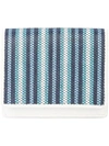 Diane Von Furstenberg Dvf  Woven Stripe Card Holder - Blue