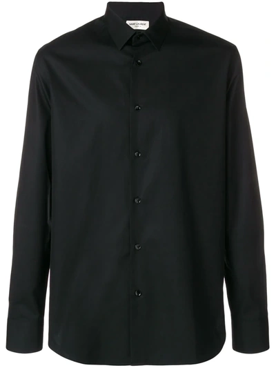 Saint Laurent Slim Fit Classic Shirt In Black