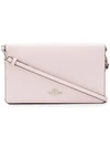 Coach Foldover Crossbody Bag In Pink