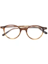 Epos Newpan Round-frame Glasses In Brown