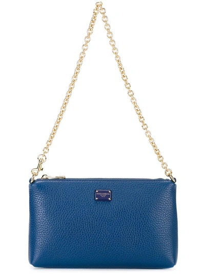 Dolce & Gabbana Mini Shoulder Bag In Blue