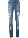 Philipp Plein Fix You Morgan-fit Jeans In Blue