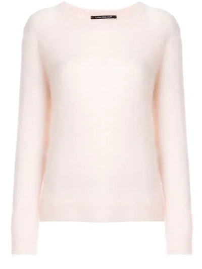 Luisa Cerano Long-sleeve Fitted Sweater - Pink