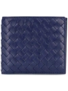 Bottega Veneta Atlantic Intrecciato Wallet - Blue