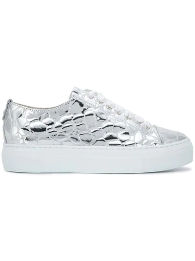 Agl Attilio Giusti Leombruni Agl Textured Metallic Sneakers