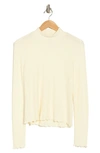 Truth Mock Neck Long Sleeve Top In Ivory