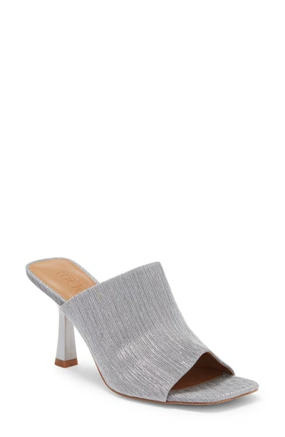 Nordstrom Rack Betty Heel Mule In Silver Shimmer