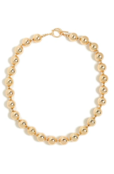 Tasha Ball Chain Toggle Necklace In Gold
