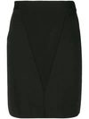 Givenchy Heavy-knit Side-zip Mini Skirt In Black
