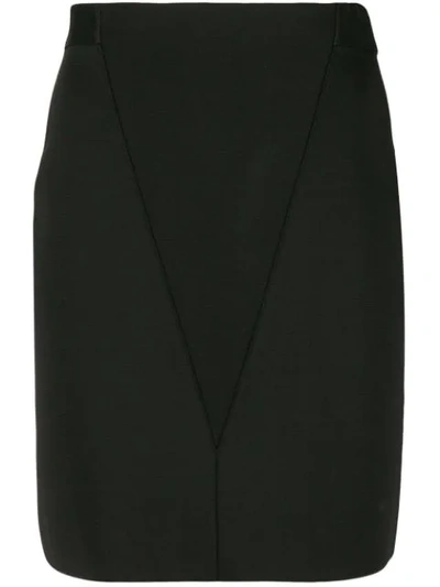 Givenchy Heavy-knit Side-zip Mini Skirt In Black