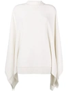 Givenchy Draped Long-sleeve Sweater - White