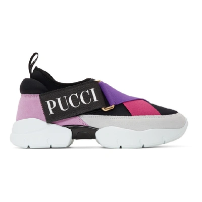 Emilio Pucci City Slip-on Sneakers In Black