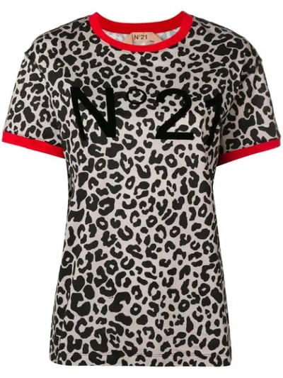 N°21 Nº21 Leopard-print T-shirt - Multicolour