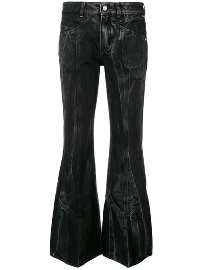 Givenchy Flared Tie Dye Jeans - Black