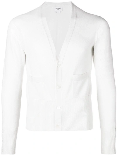 Thom Browne Drop Stitch Cardigan - White