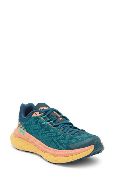 Hoka Tecton X Running Shoe In Deep Teal / Water Garden
