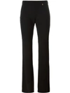 Versace High Waisted Trousers In Black