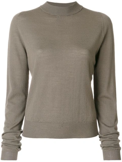 Rick Owens Biker Lupetto Sweater In Grey