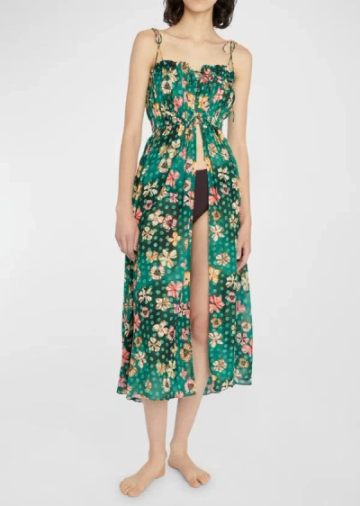 Ulla Johnson Asli Veridian Maxi Dress Coverup In Green