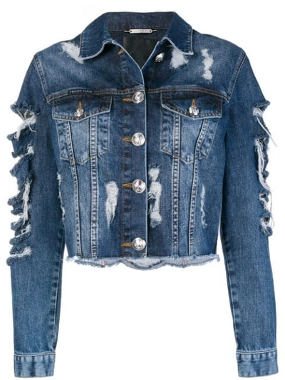 Philipp Plein 'only Patches' Jacket In Blue
