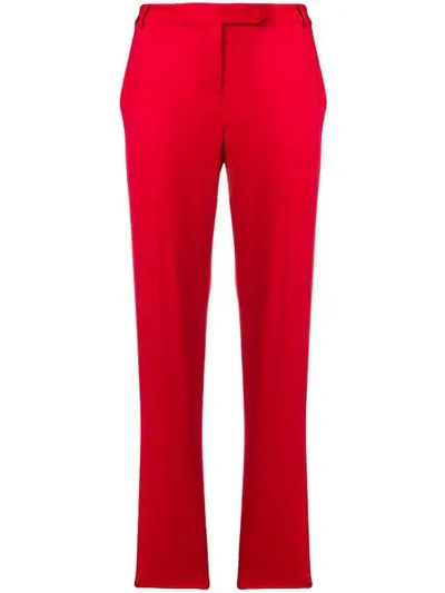Styland Cigarette Trousers In Red