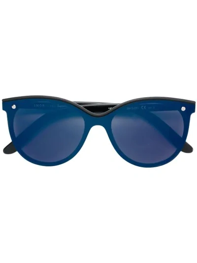 Snob Round Frame Tinted Sunglasses - Black