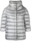 Herno Zipped Padded Jacket In Grey
