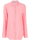Equipment Long Sleeved Blouse In Pink