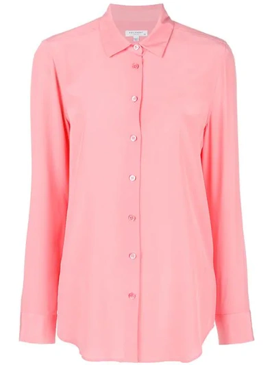 Equipment Long Sleeved Blouse In Pink