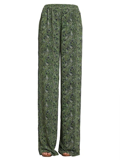 Michael Michael Kors Paisley Print Trousers In Green