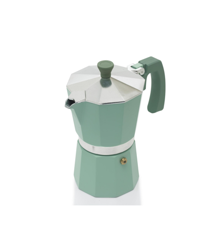 Sedona Aluminum 6 Cup Espresso Maker In Sage