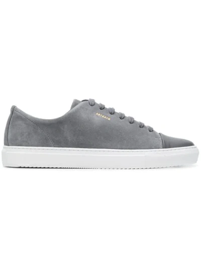 Axel Arigato Cap-toe Leather And Suede Trainers In Dark Grey