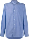Borriello Plain Button Shirt - Blue