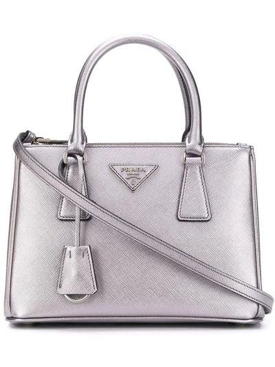 Prada Galleria Tote - Metallic In Metallic