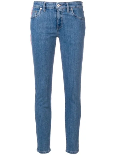 Miu Miu Cropped Skinny Jeans - Blue