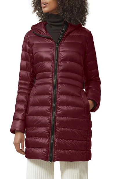 Canada Goose Cypress Packable 750 Fill Power Down Puffer Jacket In Garnet Stone -grenat