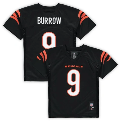 Outerstuff Kids' Preschool Joe Burrow Black Cincinnati Bengals Replica Player Jersey