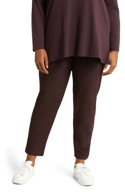 Eileen Fisher Slim Ankle Pants In Cassis
