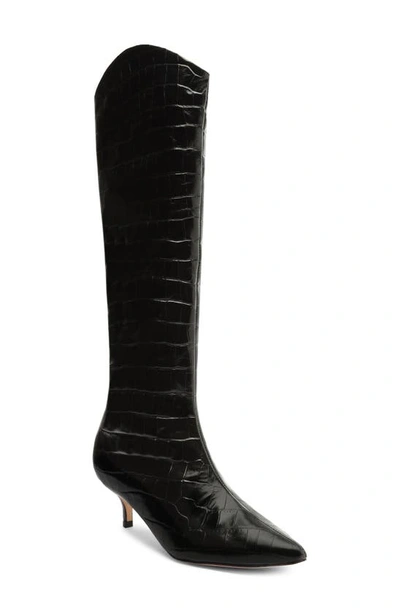 Schutz Abbey Knee High Boot In Black