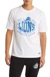 Hugo Boss X Nfl Stretch Cotton Graphic T-shirt In Detroit Lions White
