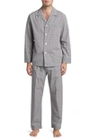 Majestic Coopers Plaid Woven Cotton Pajamas In Glen Plaid