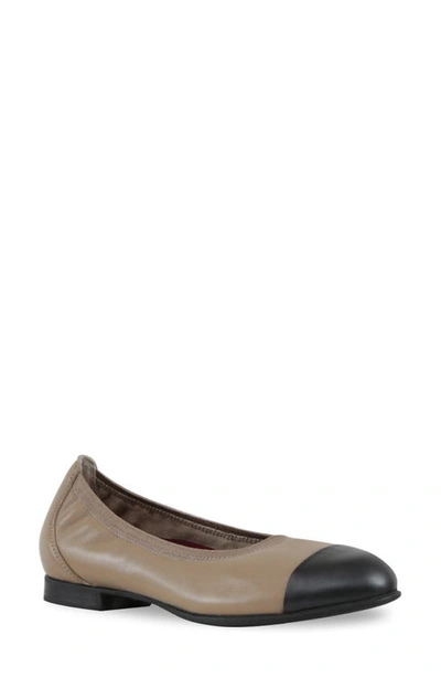 Munro Mila Ballet Flat In Woodsmoke