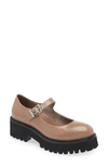 Jeffrey Campbell Mary Jane Platform Pump In Beige Box