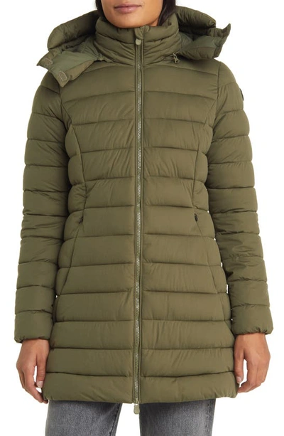 Save The Duck Dorothy Quilted Puffer Coat In Sherwood Green
