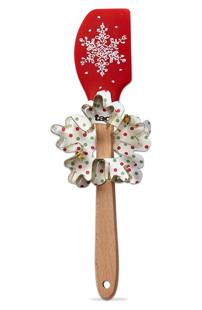 Tag Let It Snow Cookie Cutter & Spatula Set In Red