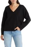 Rails Hollyn V-neck Sweater In Black