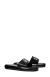 Tory Burch Crystal Bubble Jelly Slide Sandal In Perfect Black/perfect Black