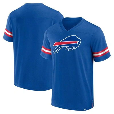 Fanatics Branded  Royal Buffalo Bills Jersey Tackle V-neck T-shirt