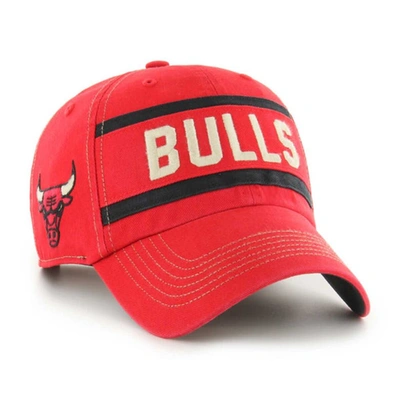 47 ' Red Chicago Bulls Quick Snap Clean Up Adjustable Hat