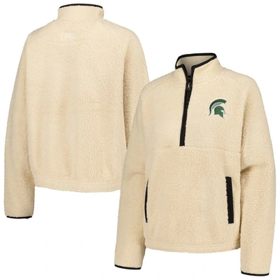 Boxercraft Natural Michigan State Spartans Everest Half-zip Top